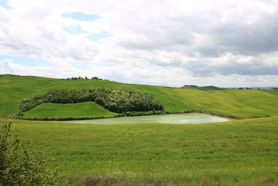 Scenic view of landscape against sky