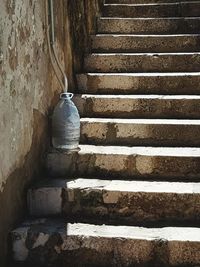 Staircase on steps