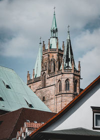 Low angle view of traditional building against sky