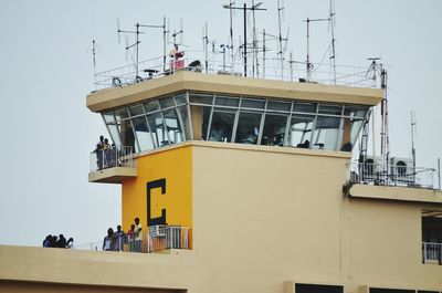 Group of people in front of building