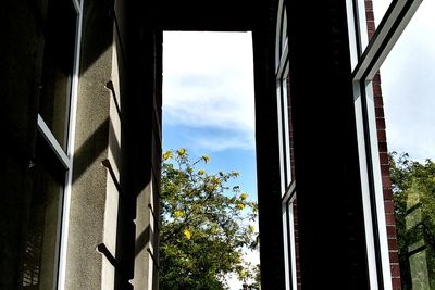 Low angle view of building against sky