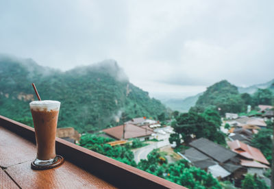 Close-up of coffee on table