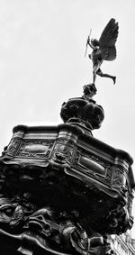 Close-up of statue against clear sky