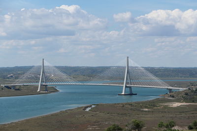 View on puente internacional del guadiana connecting spain and portugal