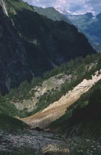 High angle view of valley