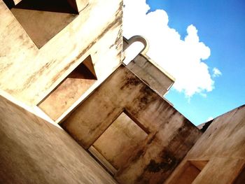 Low angle view of building against sky