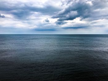 Scenic view of seascape against sky