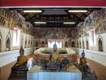 Statues in building