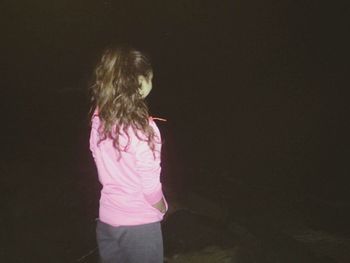 Woman looking at camera