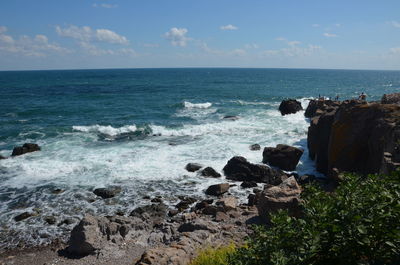 Scenic view of sea against sky