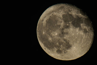 Scenic view of moon against sky at night