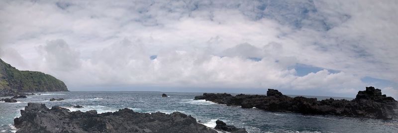 Panoramic view of sea against sky