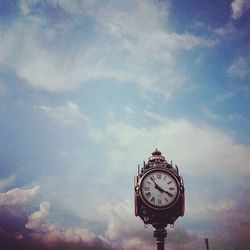 Low angle view of clock tower