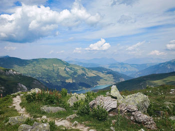 Scenic view of landscape against sky