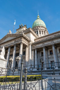 Low angle view of historical building