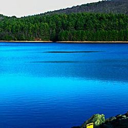 Scenic view of calm blue sea