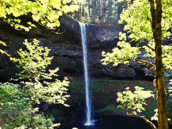 River flowing through rocks
