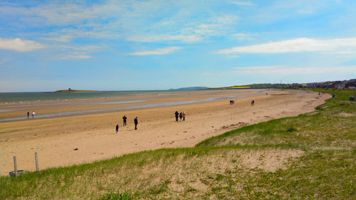 Panoramic picture of beach 