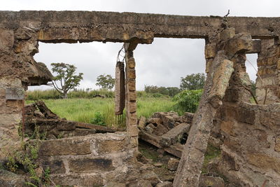 Old ruins against sky