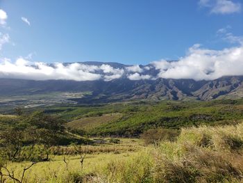 Scenic view of landscape against sky