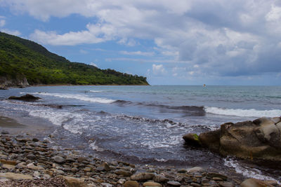 Scenic view of sea against sky