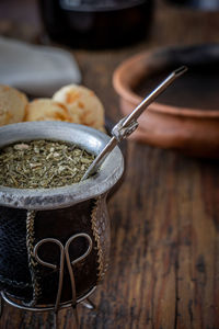 Mate is a typical hot drink from argentina and uruguay