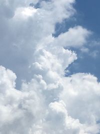 Low angle view of cloudy sky