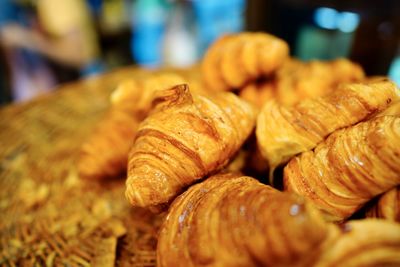 Close-up of bread for sale at store