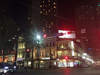 City street at night