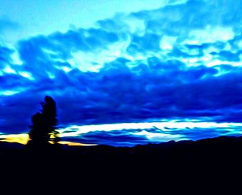 Scenic view of sky at dusk