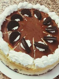 Close-up of chocolate cake