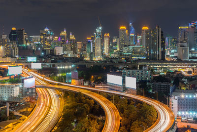 Night of the metropolitan bangkok city downtown cityscape urban skyline - cityscape bangkok thailand