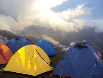 Umbrella against sky
