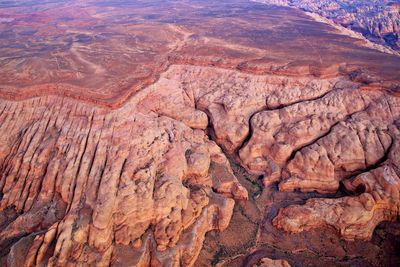 Aerial view of canyonlands 