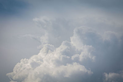 Low angle view of clouds in sky