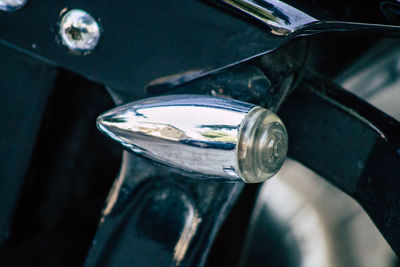 High angle view of vintage car