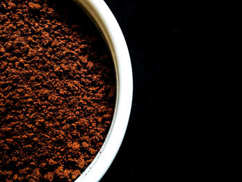 High angle view of coffee