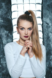 Portrait of beautiful woman