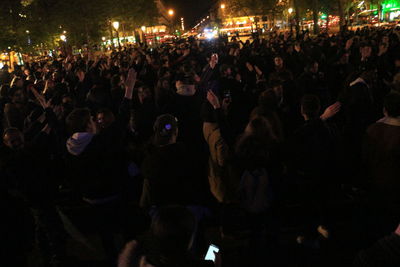 Crowd at music concert