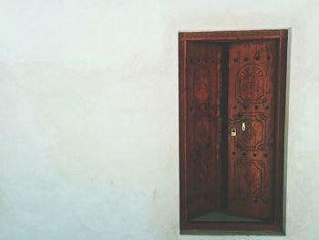 Close-up of wooden door