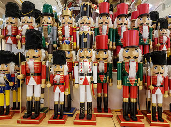 Full frame shot of red toys