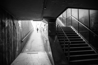 Underground street in a town