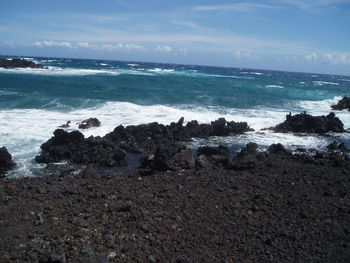 Scenic view of sea against sky