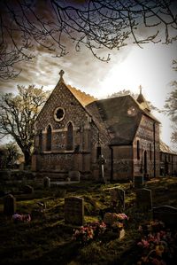 View of temple against sky