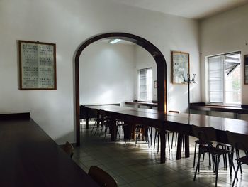 Chairs and table at home