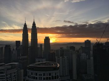 Cityscape at sunset