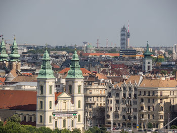 Budapest city at the danube river