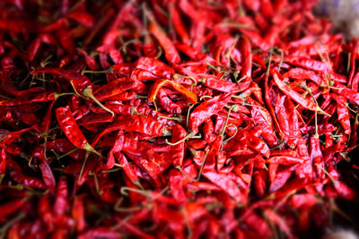 Extreme close up of chilli peppers