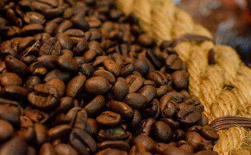 Close-up of coffee beans