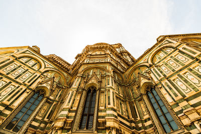 Low angle view of duomo santa maria del fiore against sky in city